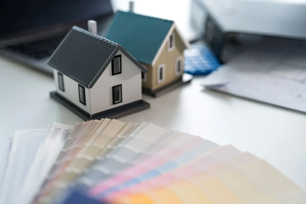 Current image: Homeowner reviewing renovation permit requirements for a Calgary home renovation
